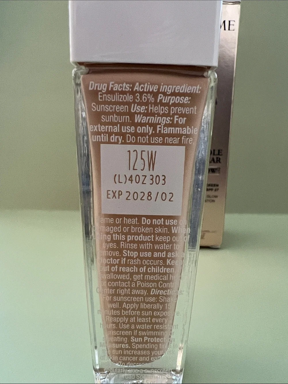 Lancôme Teint Idole Ultra Wear Care & Glow Foundation - 125W Warm Beige